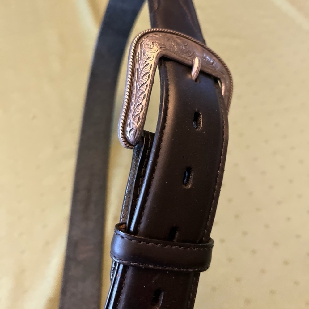 3 DBELT Men's black Leather Belt size 42 BRAND NEW